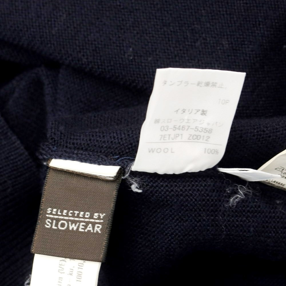 [Used] ZANONE high gauge wool turtleneck knit, navy [size 48] [NVY] [A/W] [Condition rank B] ​​[Men&