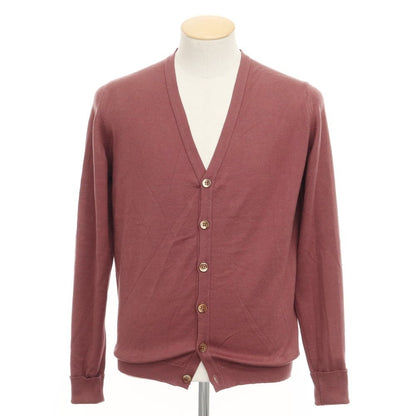 【中古】ジョンスメドレー JOHN SMEDLEY カーディガン
 ワインレッド【サイズS】【RED】【S/S】【状態ランクB】【メンズ】
【769492】 BPD