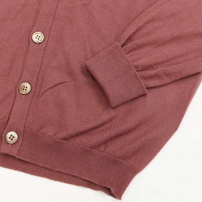 【中古】ジョンスメドレー JOHN SMEDLEY カーディガン
 ワインレッド【サイズS】【RED】【S/S】【状態ランクB】【メンズ】
【769492】 BPD