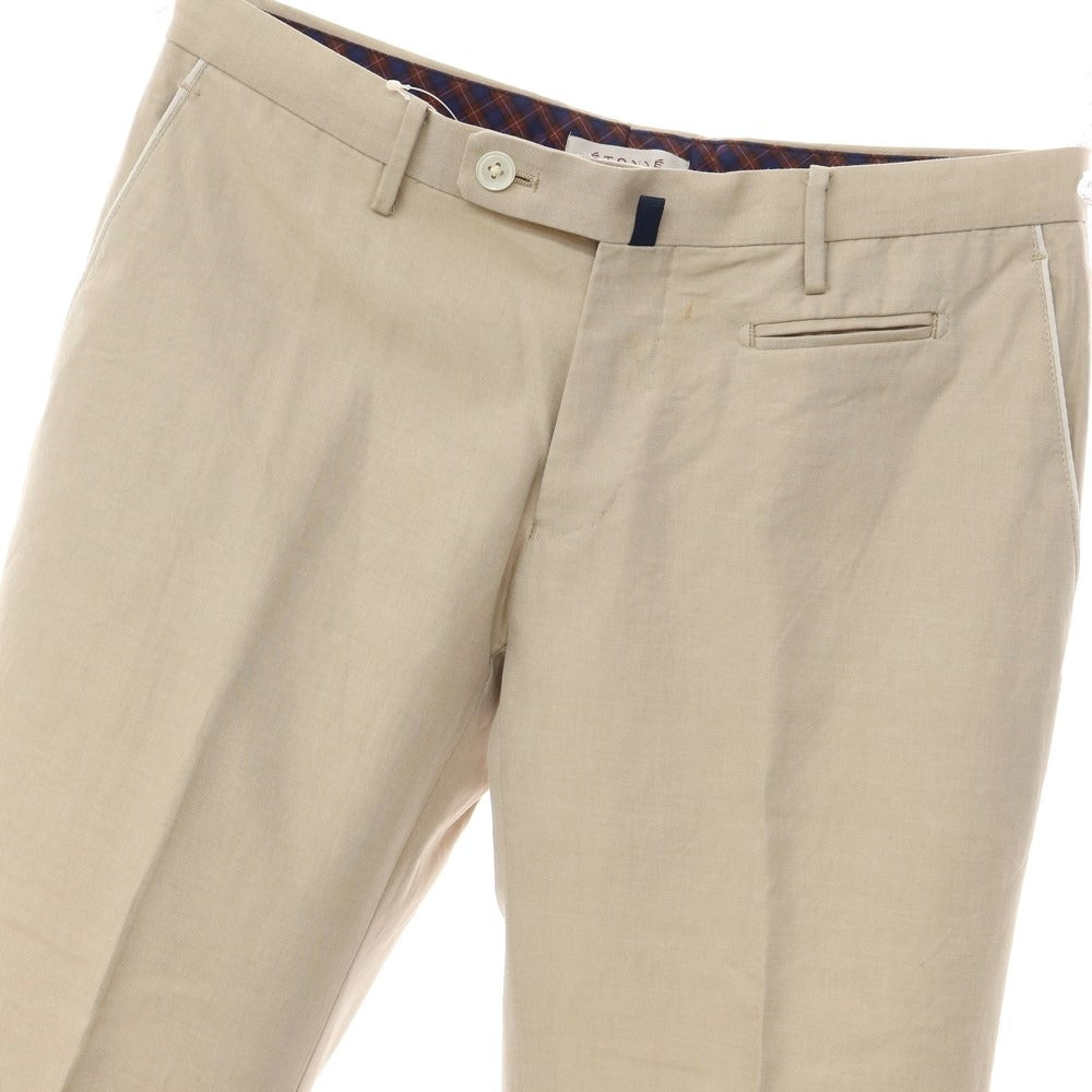 【中古】エトネ ETONNE カジュアルスラックスパンツ
 ベージュ【サイズS】【BEI】【S/S】【状態ランクC】【メンズ】
【769474】 BPD