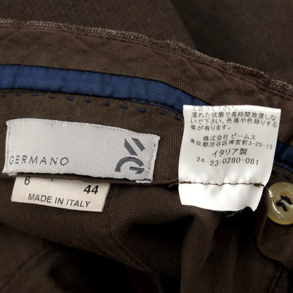 [Used] GERMANO Cotton Polyester Casual Slacks Pants Dark Brown [Size 44] [BRW] [S/S] [Condition Rank B] ​​[Men&