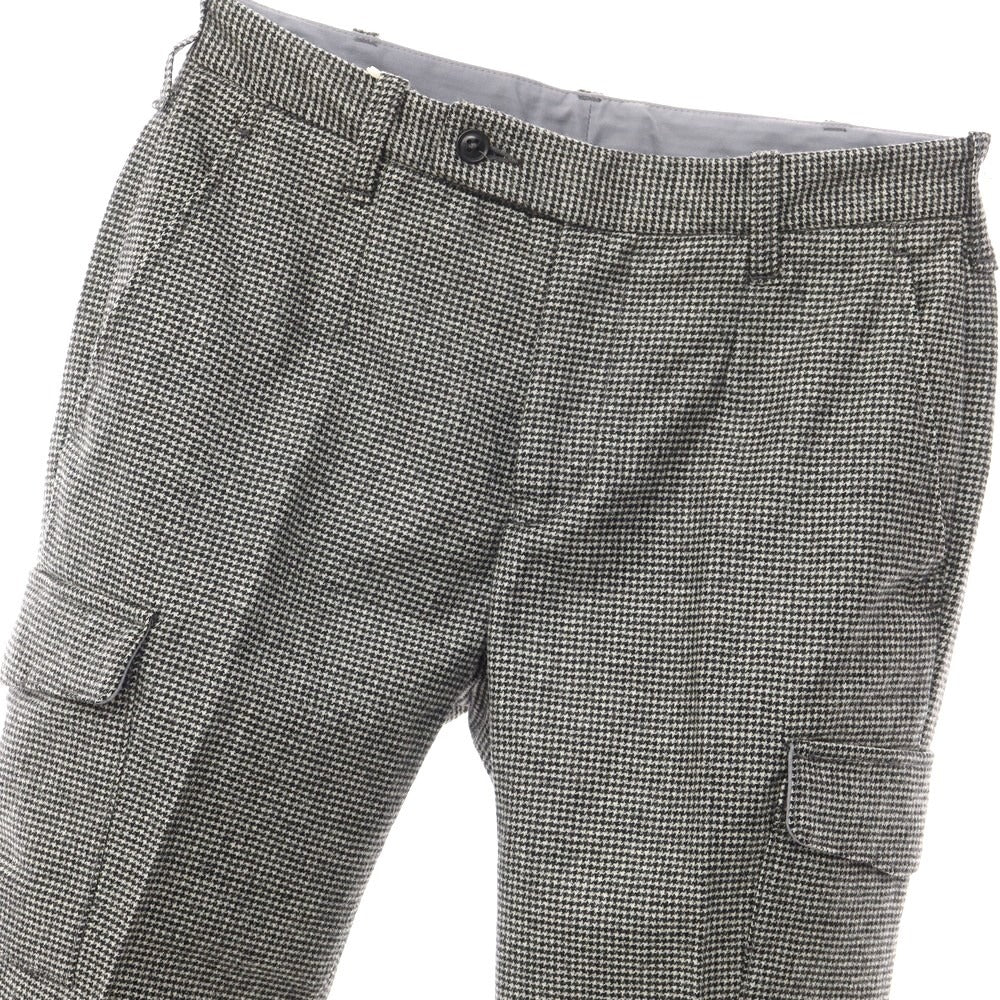 [Used] UNITED ARROWS Wool Nylon Casual Slacks Pants Black x White [Size 44] [GRY] [A/W] [Condition Rank B] ​​[Men&