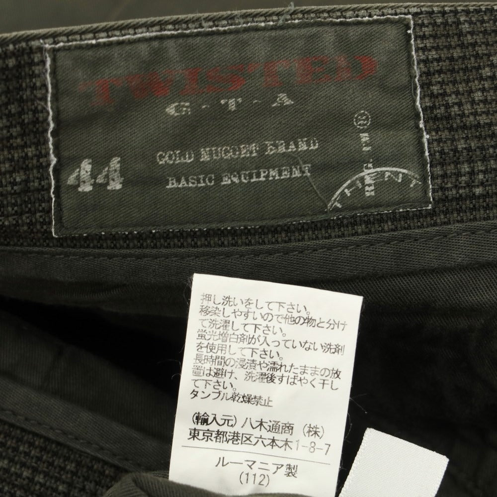 【中古】ジーティーアー ツイステッド G.T.A TWISTED カーゴパンツ
 オリーブ【サイズ44】【GRN】【S/S】【状態ランクB】【メンズ】
【769472】 BPD