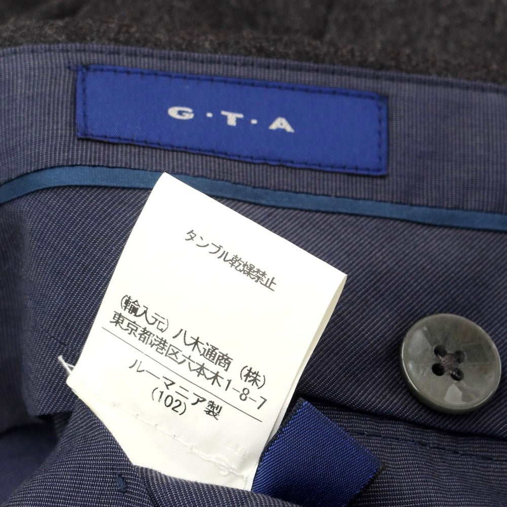 中古】ジーティーアー G.T.A ウール ドレススラックス パンツ ダークグレー【サイズ44】【GRY】【A/W】【状態ランクB】【メンズ –  リタリオリブロ