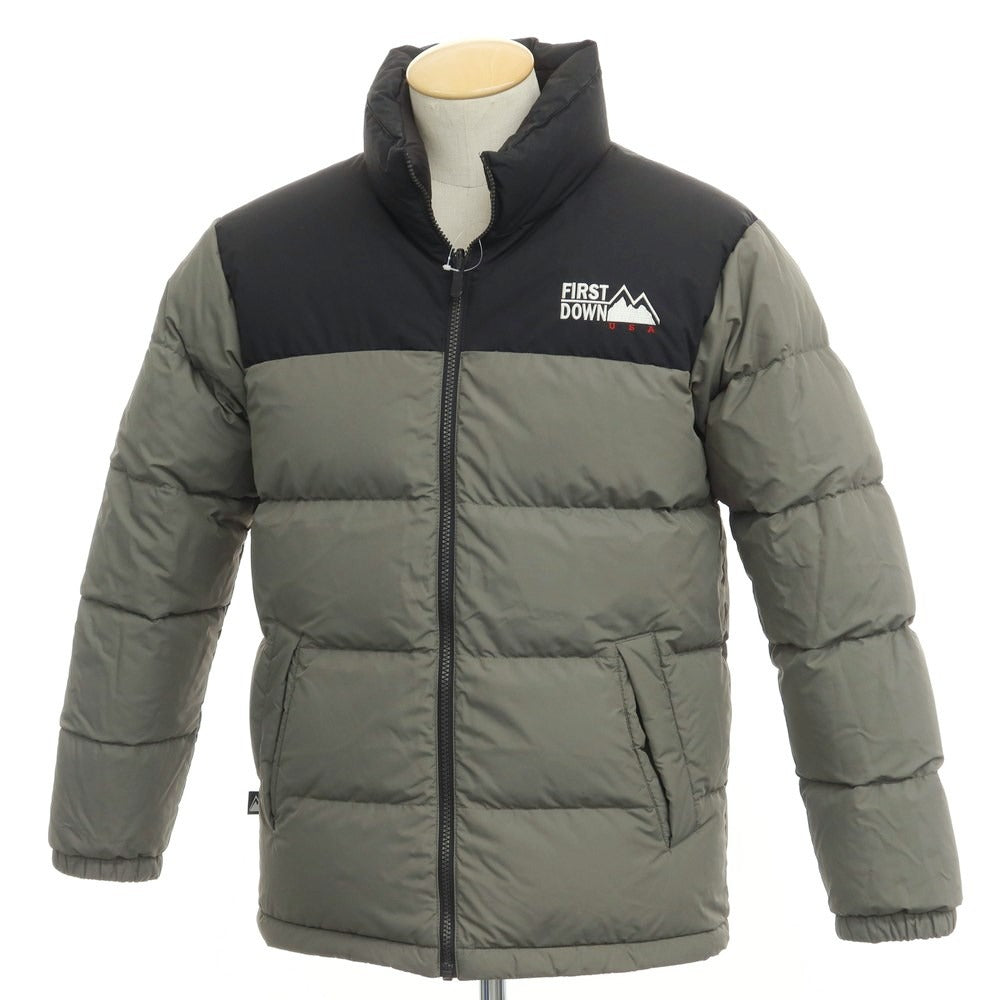 【中古】ファーストダウン FIRST DOWN ポリエステル ナイロン リバーシブル ダウンジャケット ブルゾン グレー系xブラック【サイズS】【GRY】【A/W】【状態ランクB】【メンズ】【768976】