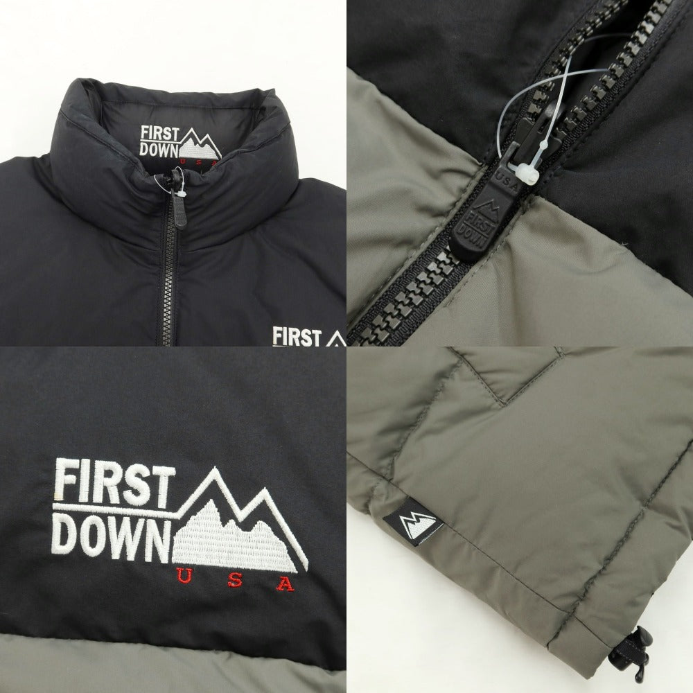 [Used] First Down FIRST DOWN Polyester Nylon Reversible Down Jacket Blouson Gray x Black [Size S] [GRY] [A/W] [Condition Rank B] ​​[Men&