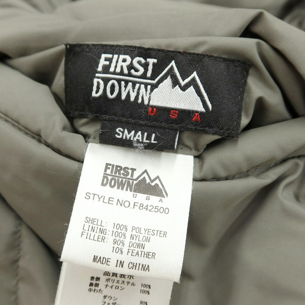 [Used] First Down FIRST DOWN Polyester Nylon Reversible Down Jacket Blouson Gray x Black [Size S] [GRY] [A/W] [Condition Rank B] ​​[Men&