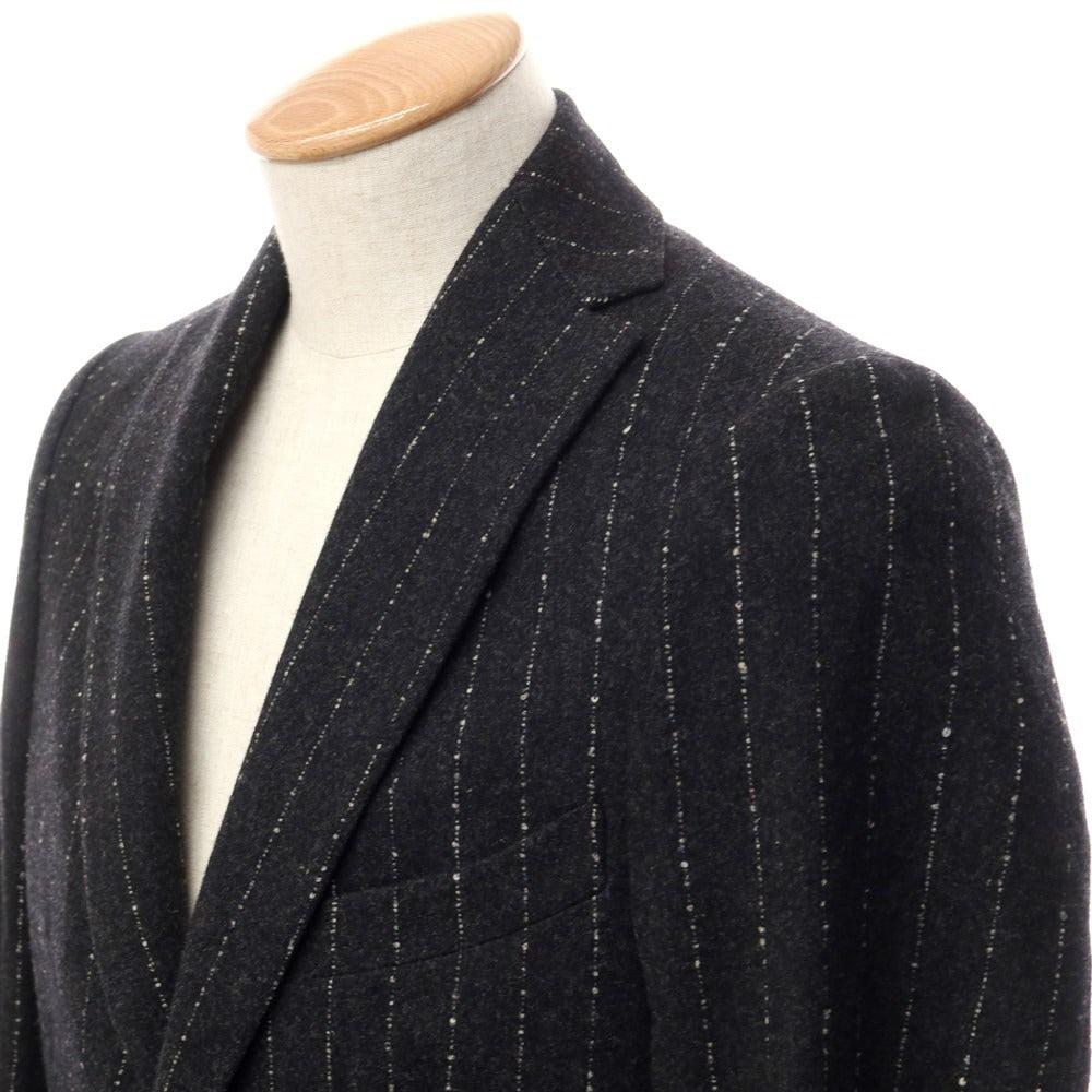 [Used] Maison Braque wool cashmere striped 2B tailored jacket, dark grey [size 38] [GRY] [A/W] [Condition rank A] [Men&