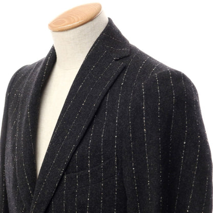 [Used] Maison Braque wool cashmere striped 2B tailored jacket, dark grey [size 38] [GRY] [A/W] [Condition rank A] [Men&