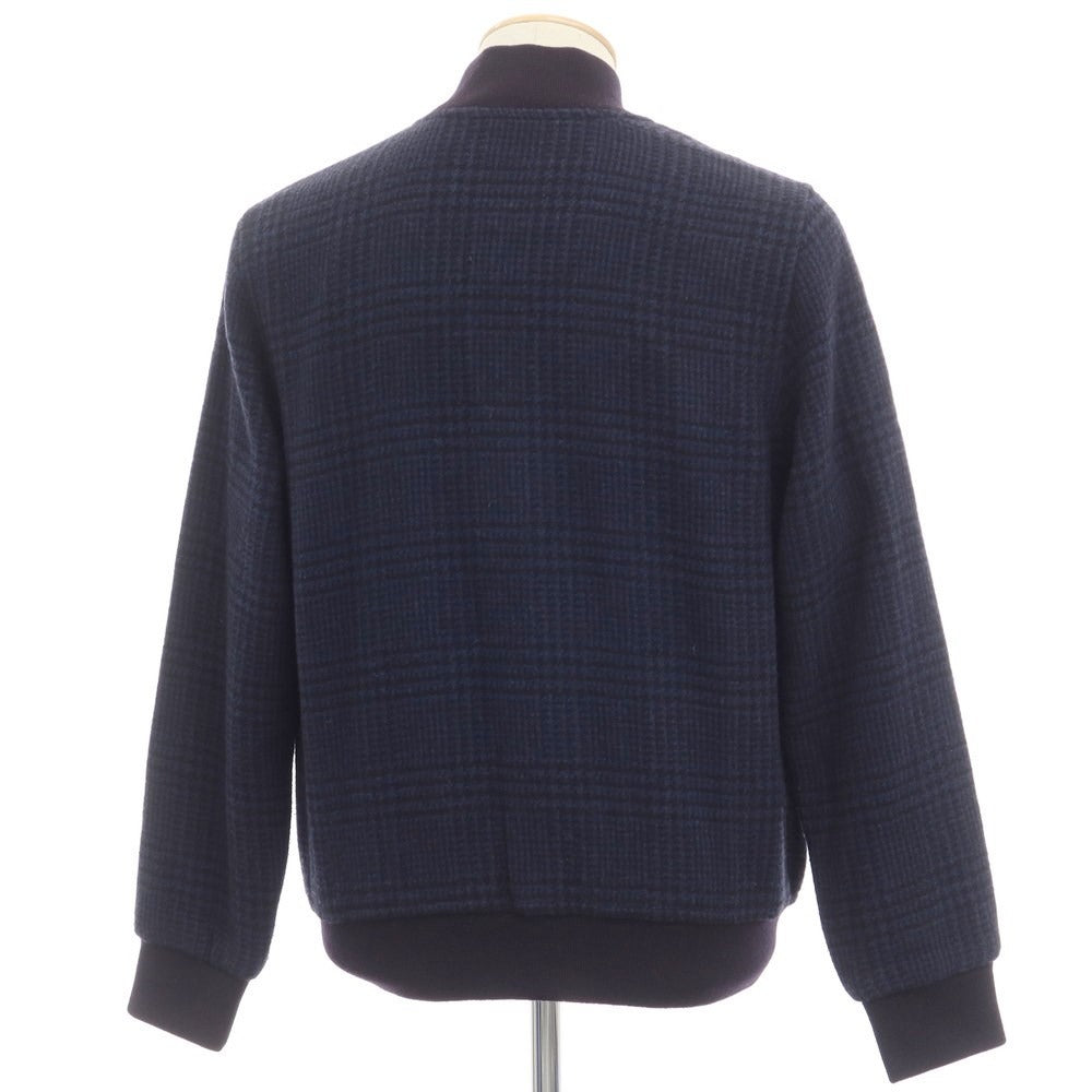 [Used] CIRCOLO 1901 Wool nylon check blouson navy [Size S] [NVY] [A/W] [Condition rank B] ​​[Men&