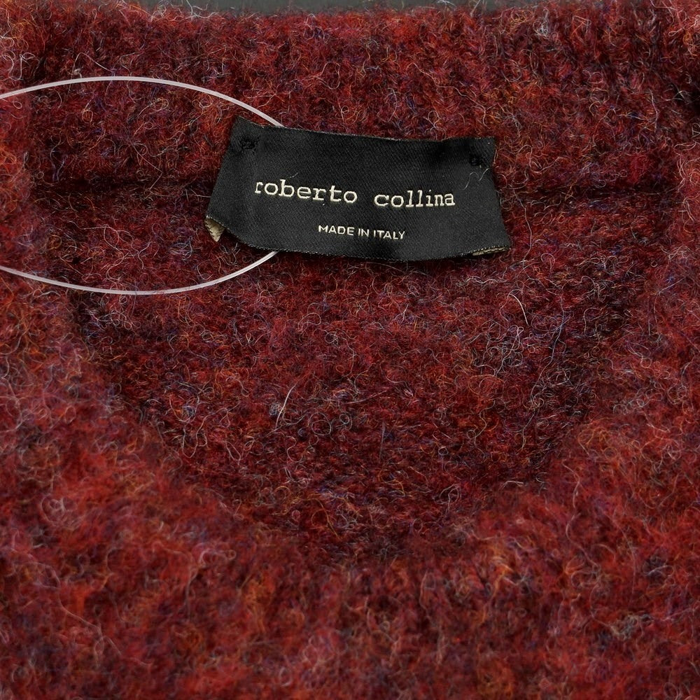 [Used] ROBERTO COLLINA Crew neck knit Maroon [Size 46] [RED] [A/W] [Condition Rank A] [Men&