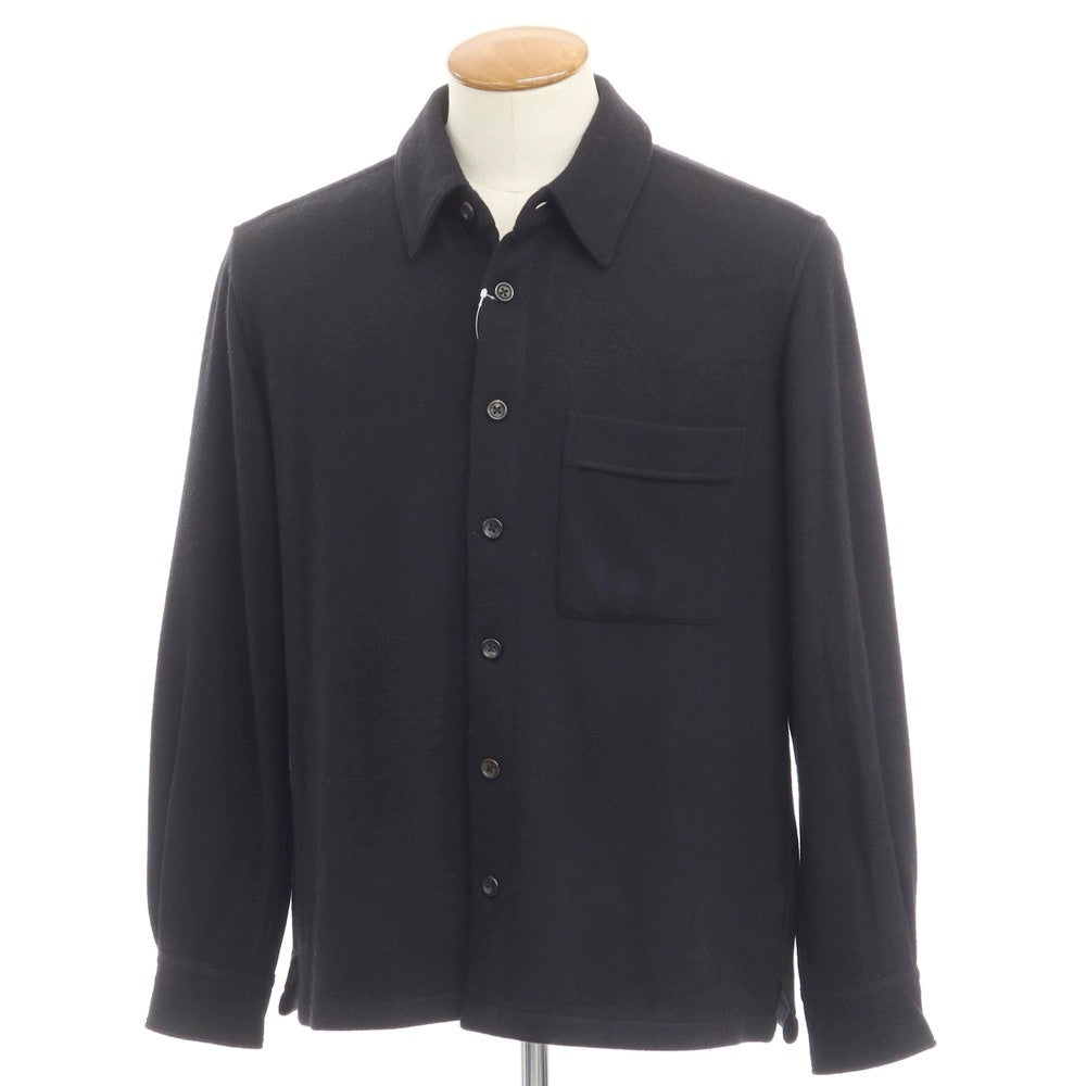 [Used] ESTNATION Wool knit casual shirt, black [Size M] [BLK] [A/W] [Condition rank B] ​​[Men&
