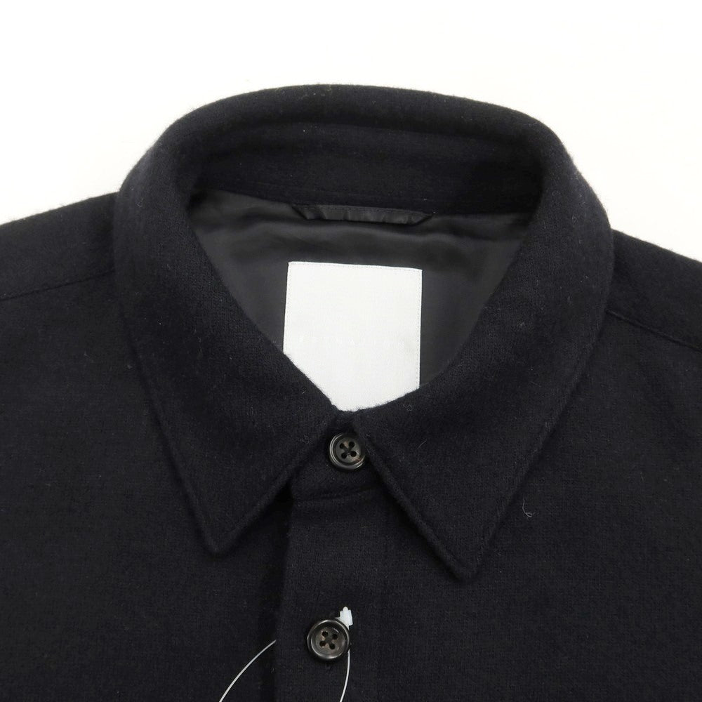 [Used] ESTNATION Wool knit casual shirt, black [Size M] [BLK] [A/W] [Condition rank B] ​​[Men&