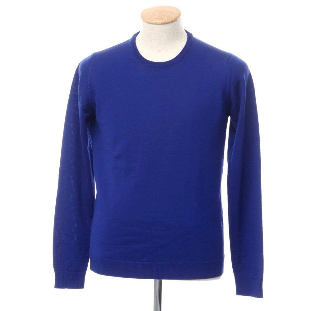 [Used] Roberto Collina ROBERTO COLLINA High Gauge Wool Crew Neck Knit Royal Blue [Size 44] [BLU] [A/W] [Condition Rank B] ​​[Men&