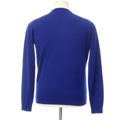 [Used] Roberto Collina ROBERTO COLLINA High Gauge Wool Crew Neck Knit Royal Blue [Size 44] [BLU] [A/W] [Condition Rank B] ​​[Men&