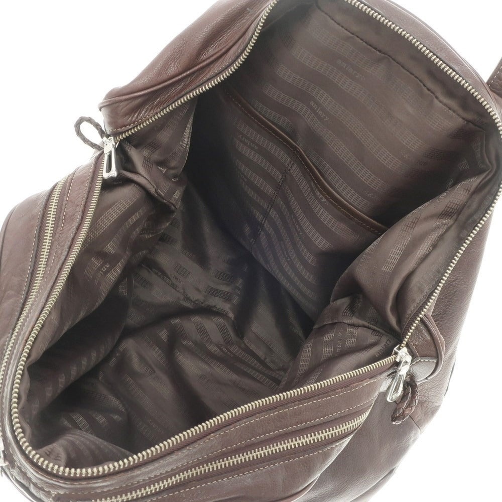【中古】アニアリ aniary レザー ボストンバッグ ブラウン【W58xH33xD13.5】【BRW】【S/S/A/W】【状態ランクB】【メンズ】【769279】