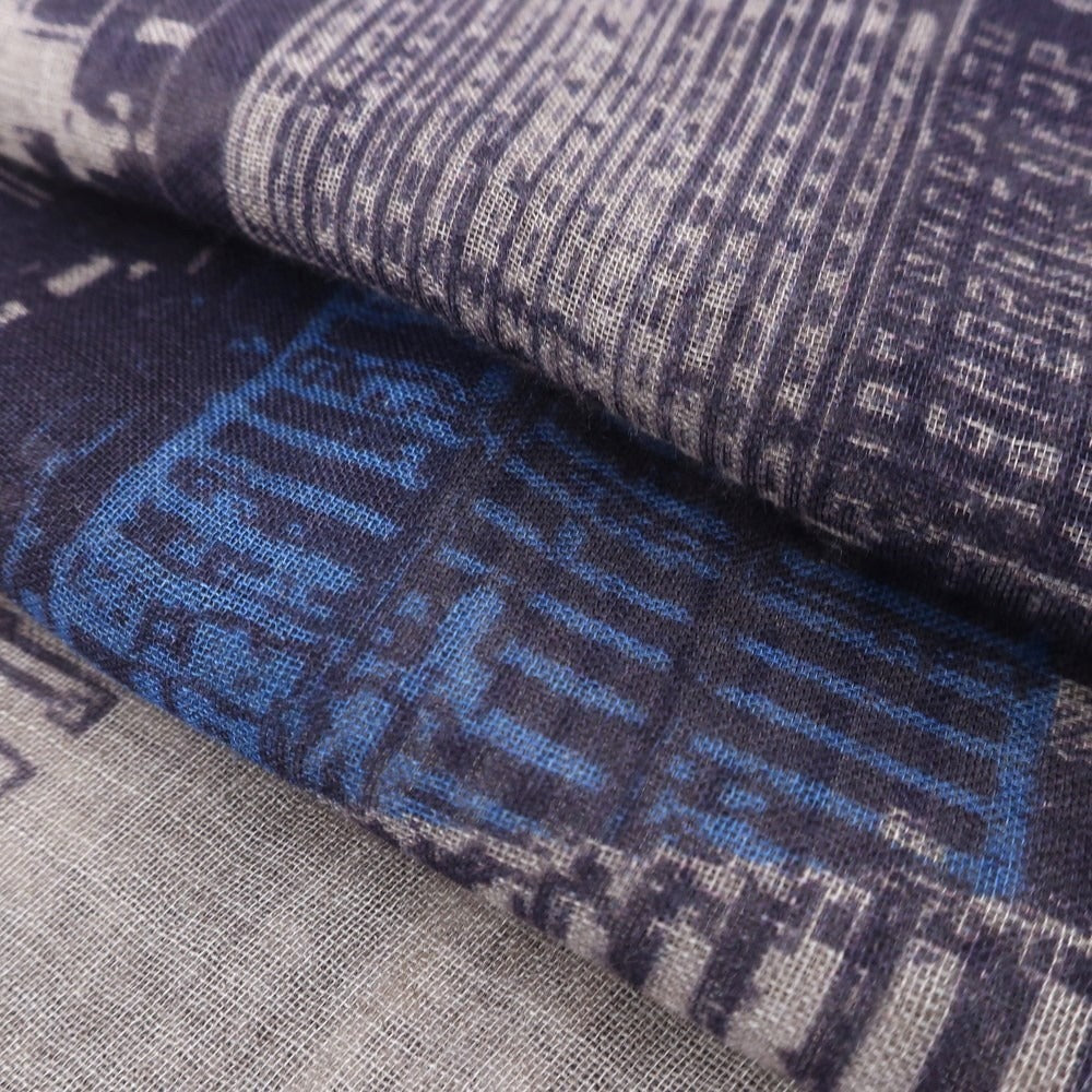 [Used] Altea Modal Cashmere Large Stole Purple Navy x Brown [NVY] [A/W] [Condition Rank B] ​​[Unisex] [769080]