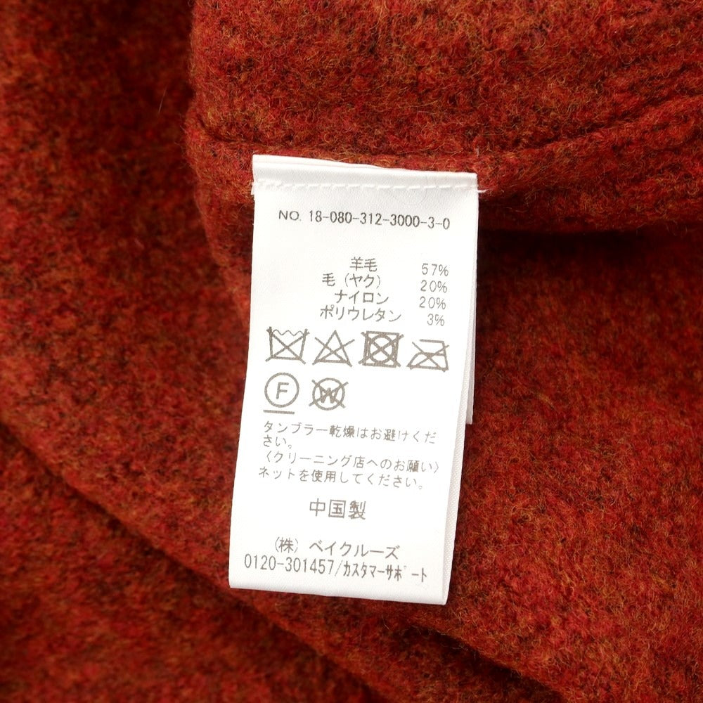 [Used] 417byEDIFICE Wool nylon crew neck pullover knit red brown [Size M] [BRW] [A/W] [Condition rank B] ​​[Men&