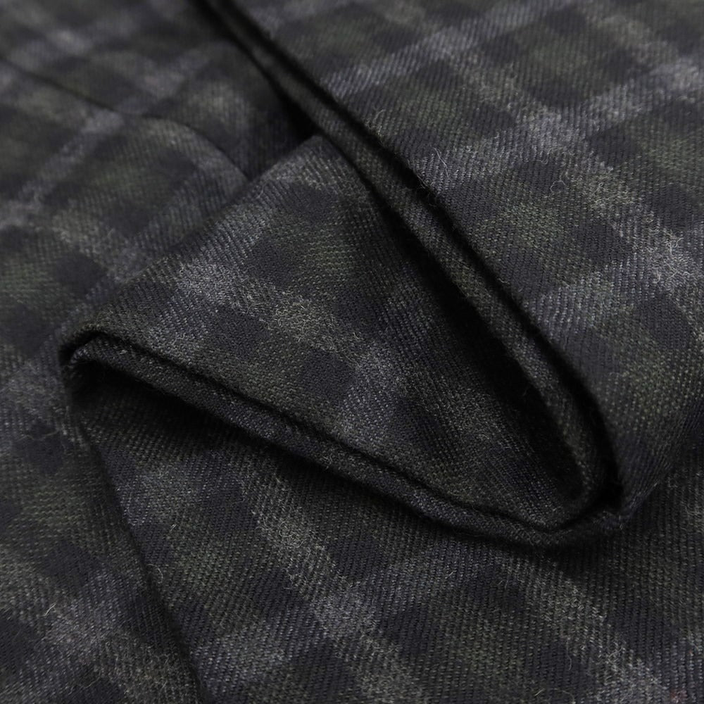 [Used] PT01 SOUL stretch wool check slacks, gray x olive [size 46] [GRY] [A/W] [Condition rank A] [Men&