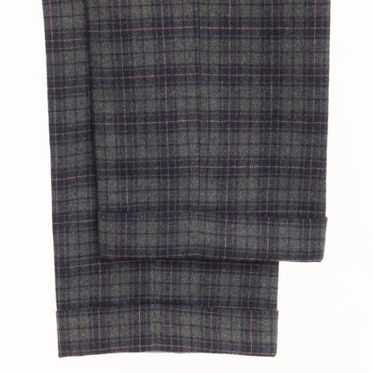 [Used] INCOTEX Wool Check Slacks Pants Gray x Navy [Size 46] [GRY] [A/W] [Condition Rank B] ​​[Men&