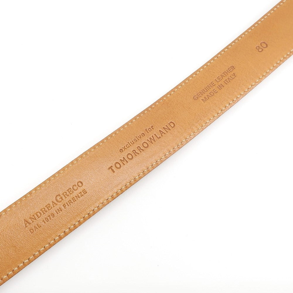 【中古】アンドレアグレコ ANDREA GRECO TOMORROWLAND別注 ベルト
 ブラウン【サイズ80】【BRW】【S/S/A/W】【状態ランクB】【メンズ】
【769480】