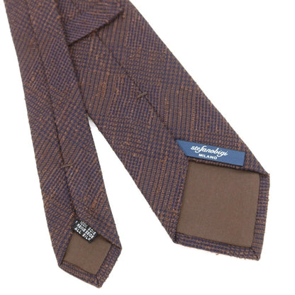 【新品】ステファノ ビジ stefano bigi チェック柄ネクタイ
 ブラウンxネイビー【サイズ－】【BRW】【S/S/A/W】【状態ランクN】【メンズ】
【769381】