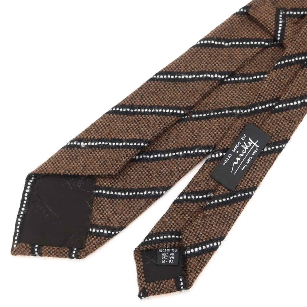 [New] Nicky striped tie
 Brown x Black [Size -] [BRW] [A/W] [Condition Rank N] [Men&