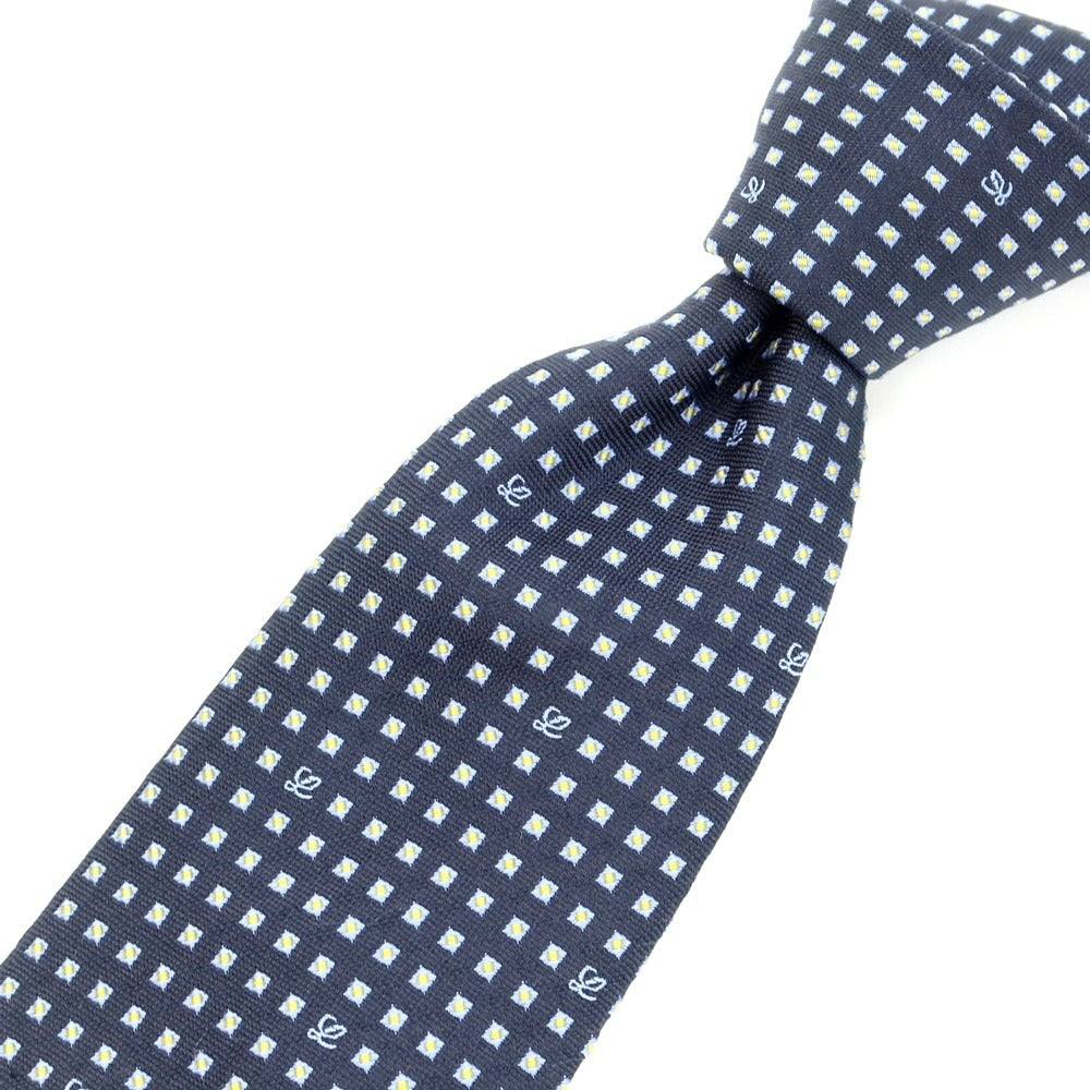 【中古】ロエベ LOEWE 小紋柄ネクタイ
 ネイビー【サイズ－】【NVY】【S/S/A/W】【状態ランクB】【メンズ】
【769376】
