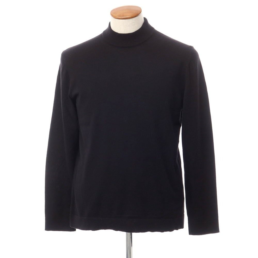 [Used] Andrea Fenzi Cotton wool mock neck pullover knit black [Size 48] [BLK] [A/W] [Condition Rank C] [Men&