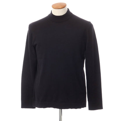 [Used] Andrea Fenzi Cotton wool mock neck pullover knit black [Size 48] [BLK] [A/W] [Condition Rank C] [Men&