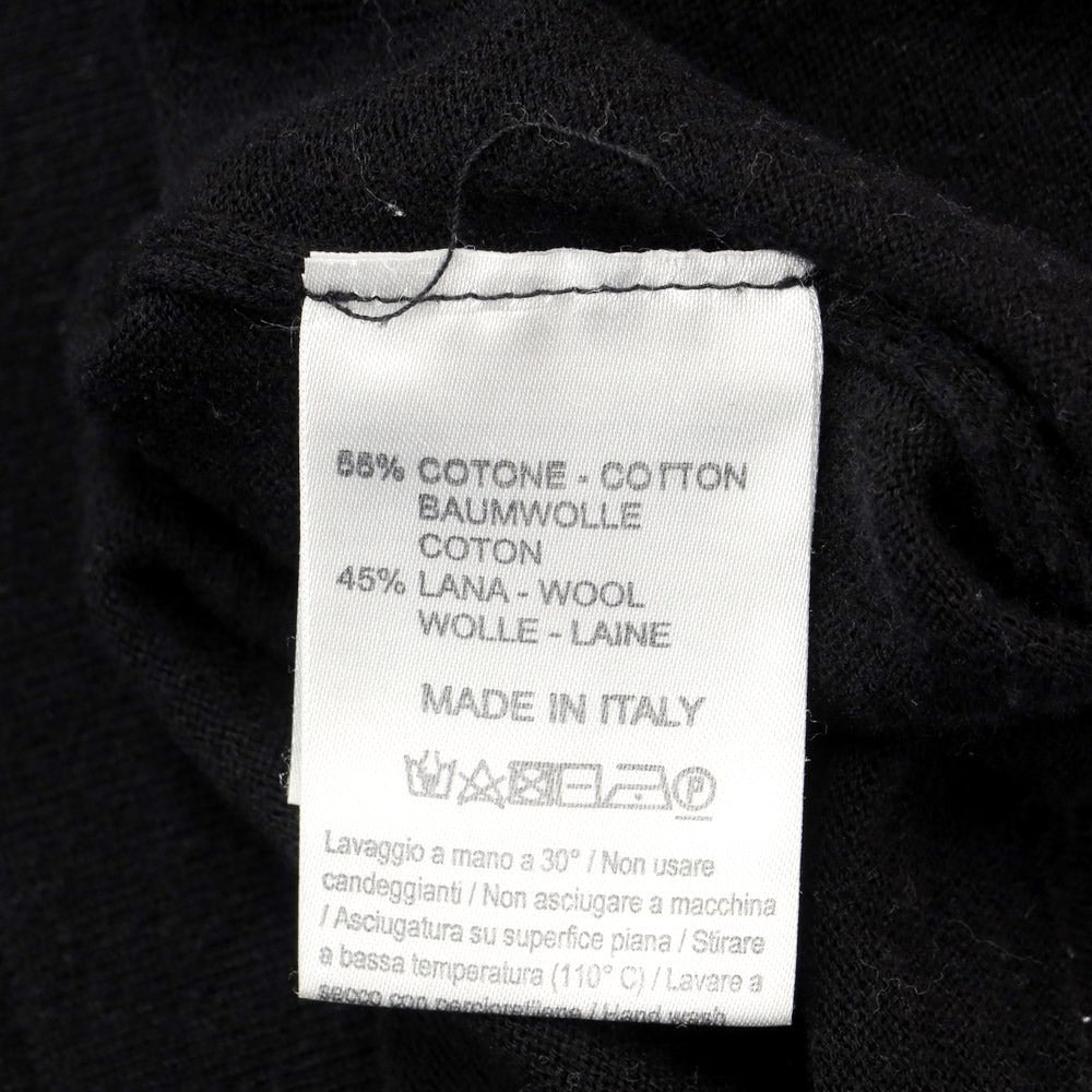 [Used] Andrea Fenzi Cotton wool mock neck pullover knit black [Size 48] [BLK] [A/W] [Condition Rank C] [Men&