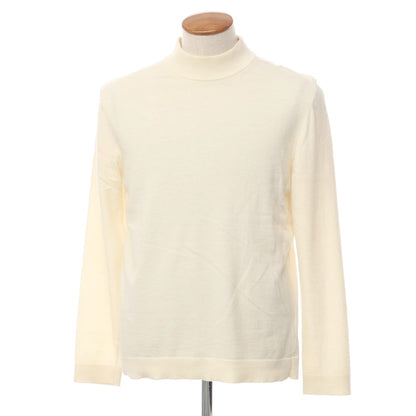 [Used] Andrea Fenzi Cotton wool mock neck pullover knit Ivory [Size 48] [WHT] [A/W] [Condition Rank C] [Men&