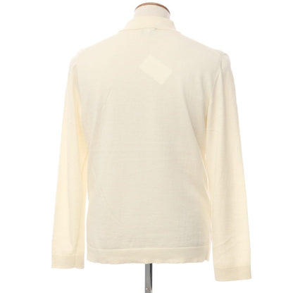 [Used] Andrea Fenzi Cotton wool mock neck pullover knit Ivory [Size 48] [WHT] [A/W] [Condition Rank C] [Men&