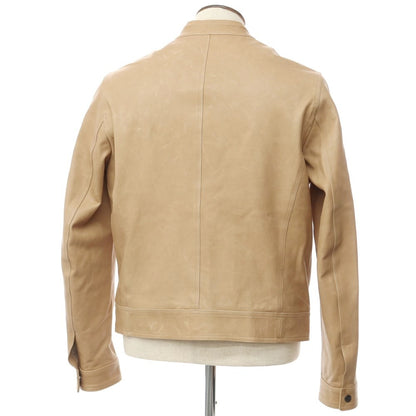 [Used] EMMETI JURI Calfskin Leather Single Riders Jacket Beige [Size 52] [BEI] [A/W] [Condition Rank B] ​​[Men&