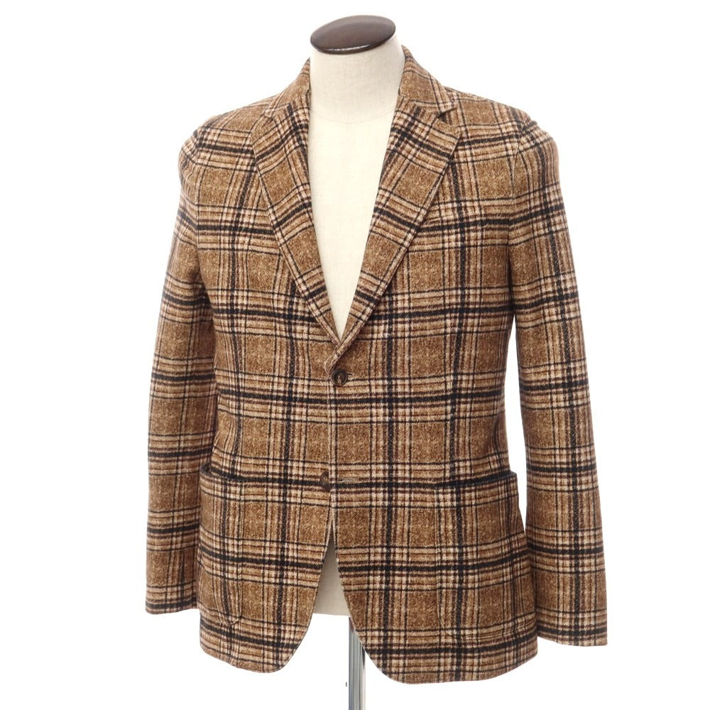 [Used] CIRCOLO 1901 Cotton Jersey Check Print Jacket Brown x Black [Size 50] [BRW] [A/W] [Condition Rank B] ​​[Men&