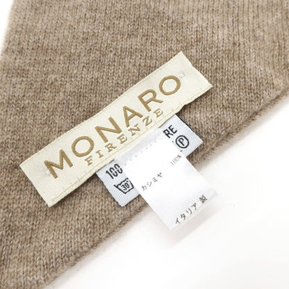 [Used] Monaro High Gauge Cashmere Knit Scarf Light Brown [BRW] [A/W] [Condition Rank B] ​​[Men&