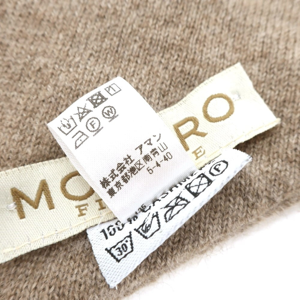 [Used] Monaro High Gauge Cashmere Knit Scarf Light Brown [BRW] [A/W] [Condition Rank B] ​​[Men&