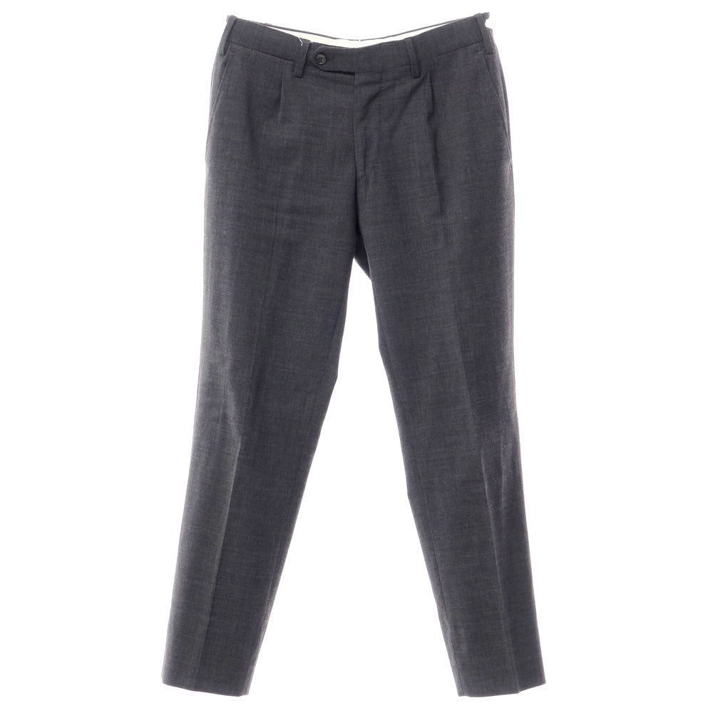 [Used] GERMANO Stretch Polyester Wool Slacks Pants Dark Gray [Size 44] [GRY] [S/S] [Condition Rank C] [Men&
