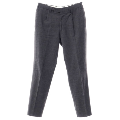 [Used] GERMANO Stretch Polyester Wool Slacks Pants Dark Gray [Size 44] [GRY] [S/S] [Condition Rank C] [Men&