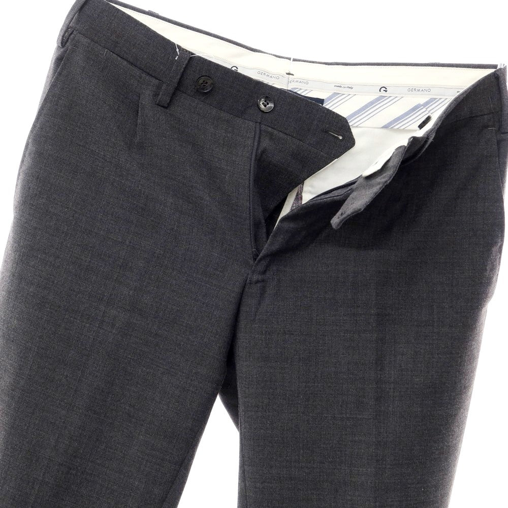 [Used] GERMANO Stretch Polyester Wool Slacks Pants Dark Gray [Size 44] [GRY] [S/S] [Condition Rank C] [Men&
