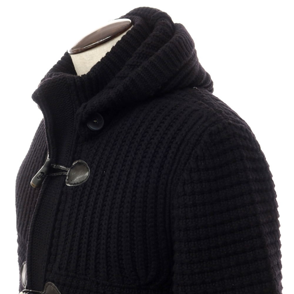 [Used] BARK Wool Nylon Knit Duffle Coat Black [Size L] [BLK] [A/W] [Condition Rank C] [Men&