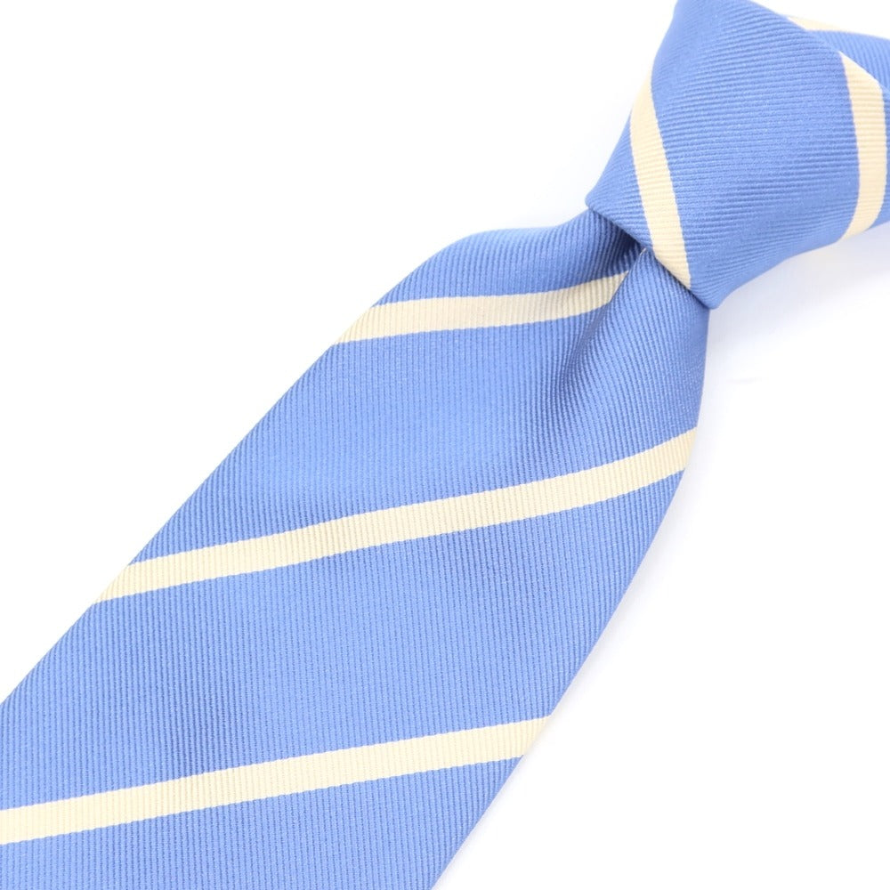 [Used] E.MARINELLA Striped Tri-Fold Silk Tie Blue x White [BLU] [S/S/A/W] [Condition Rank B] ​​[Men&