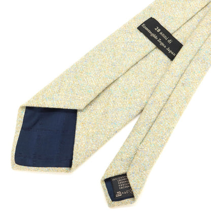 [Used] Ermenegildo Zegna 3-fold cashmere tie, beige x blue green [BEI] [A/W] [Condition rank B] ​​[Men&