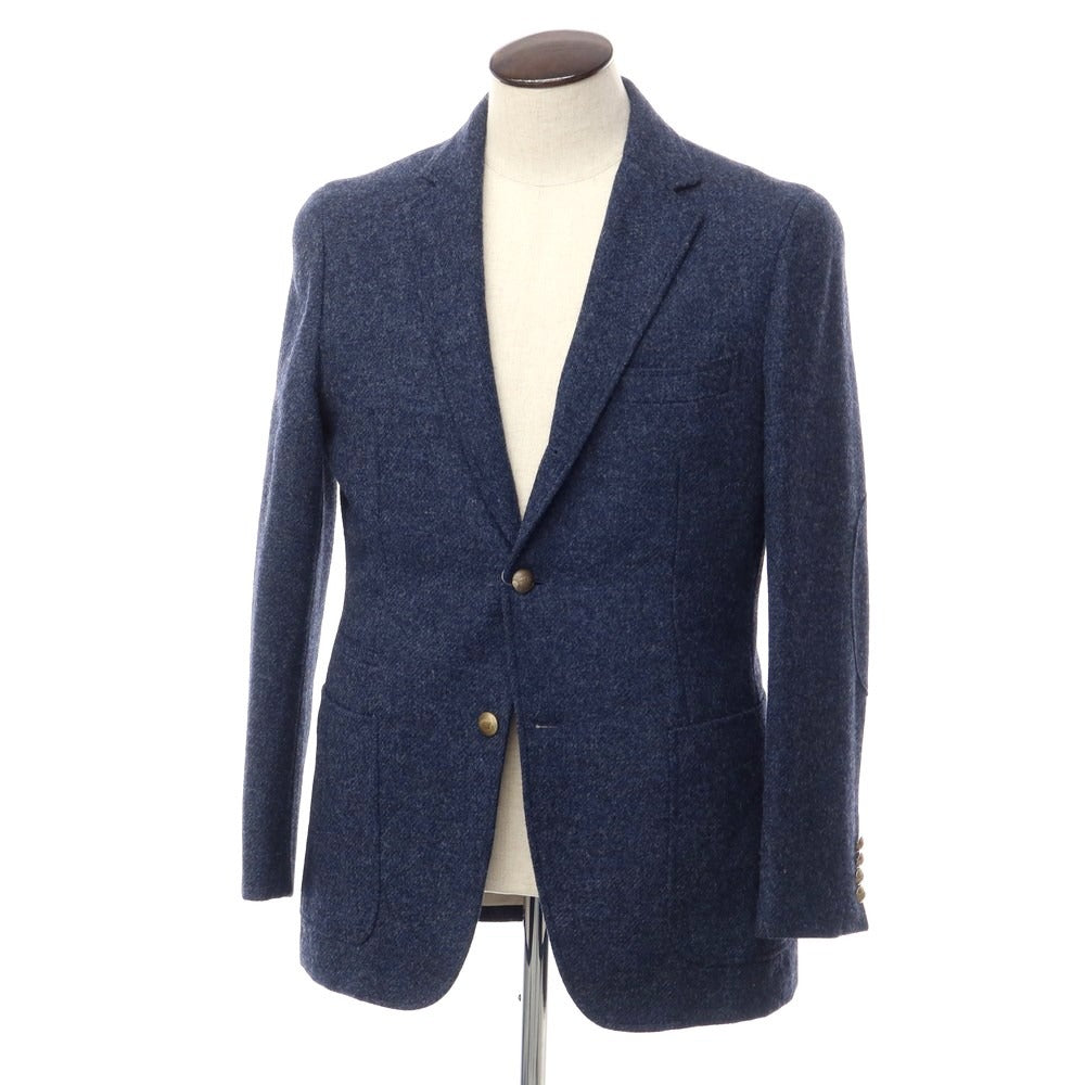 【中古】トレチェントウーノ 301 ツイードウール カジュアルジャケット ネイビー【サイズ50】【NVY】【A/W】【状態ランクD】【メンズ】【769071】