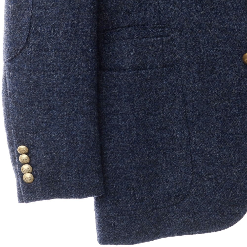 [Used] Trecento Uno 301 Tweed Wool Casual Jacket Navy [Size 50] [NVY] [A/W] [Condition Rank D] [Men&