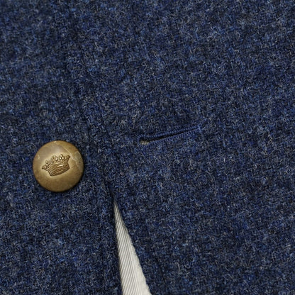[Used] Trecento Uno 301 Tweed Wool Casual Jacket Navy [Size 50] [NVY] [A/W] [Condition Rank D] [Men&