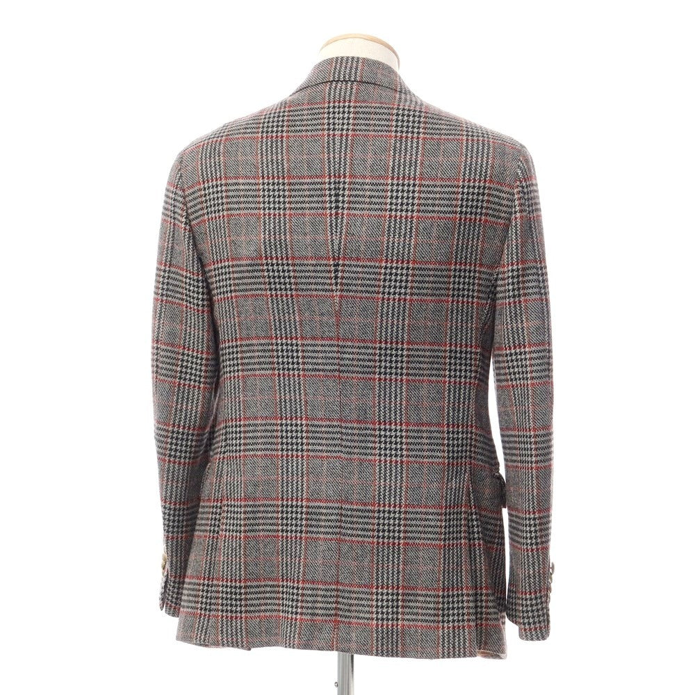 [Used] Gabriele Pasini wool check tailored jacket, gray x black [Size 44] [GRY] [A/W] [Condition Rank B] ​​[Men&