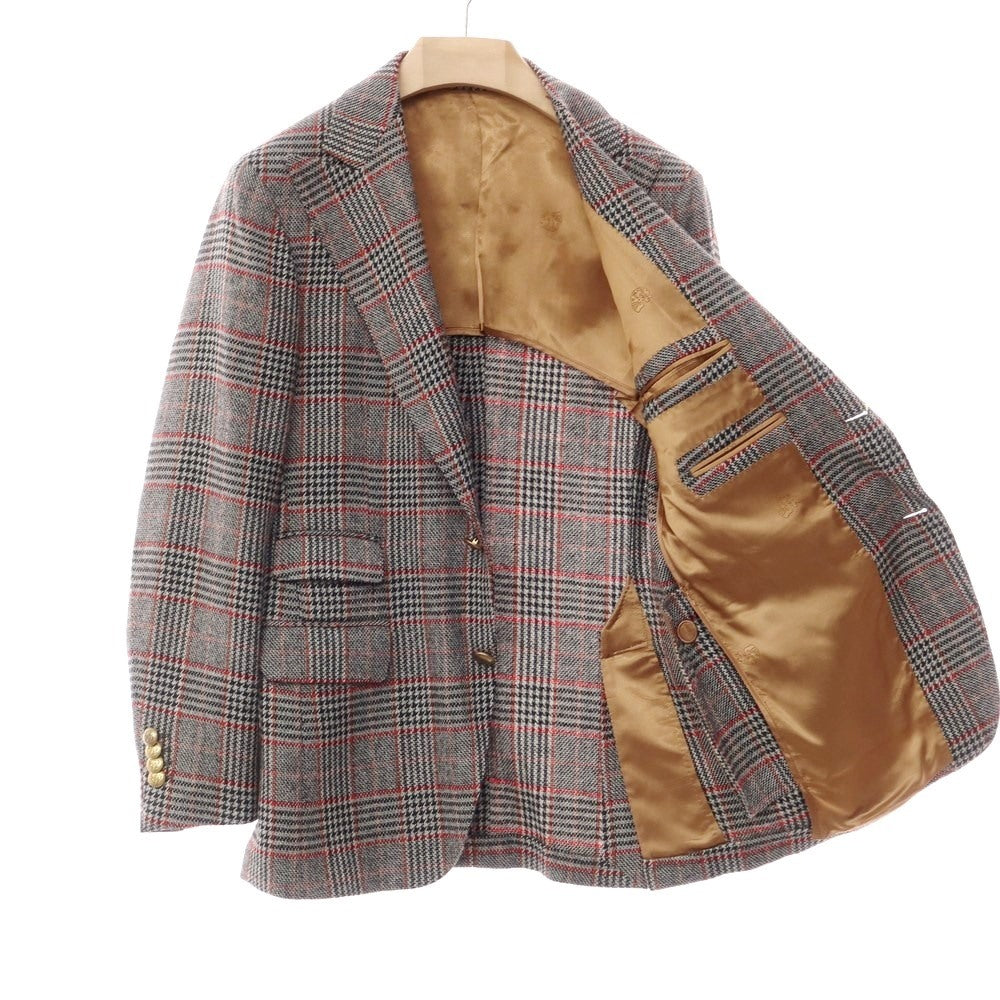[Used] Gabriele Pasini wool check tailored jacket, gray x black [Size 44] [GRY] [A/W] [Condition Rank B] ​​[Men&