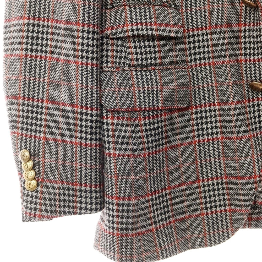 [Used] Gabriele Pasini wool check tailored jacket, gray x black [Size 44] [GRY] [A/W] [Condition Rank B] ​​[Men&