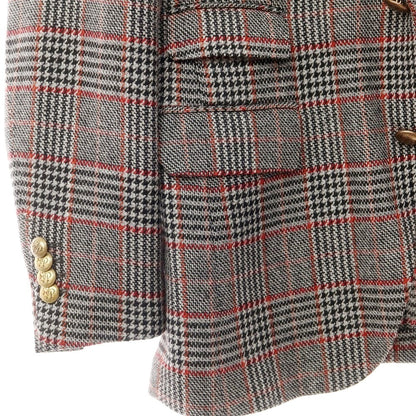 [Used] Gabriele Pasini wool check tailored jacket, gray x black [Size 44] [GRY] [A/W] [Condition Rank B] ​​[Men&
